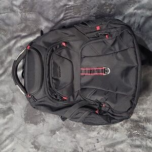 Black red Vankean bookbag backpack laptop bag travel